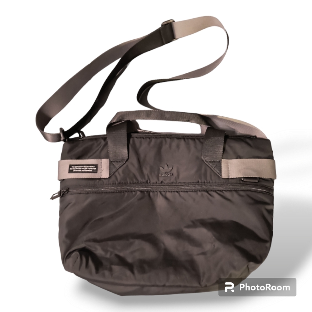 Black Adidas Crossbody Bag 16.5 inches by 10.5 inches